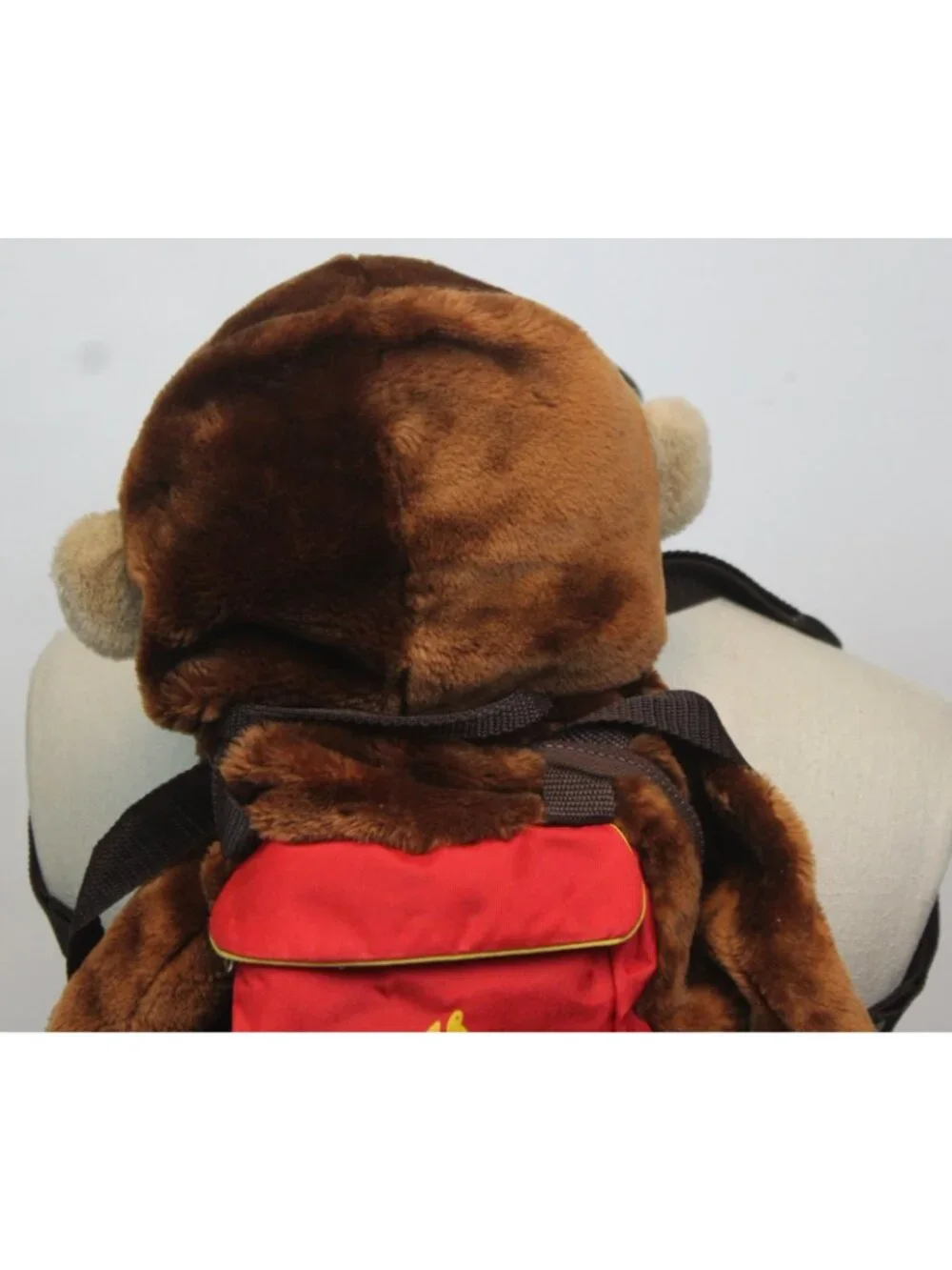 Vtg Curious George Plush Backpack Monkey on Back Wildkin Puppet